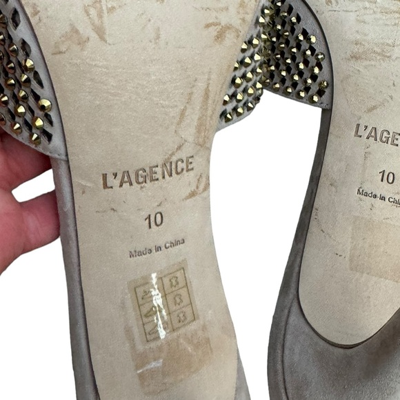 L’Agence Narcise Rhinestone Sandal in Macaroon 10 - Picture 11 of 12